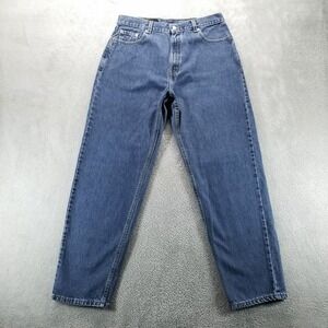 VTG Levis 560 Jeans Womens 14 Blue Relaxed Tapered Mom Y2K Made in USA Denim